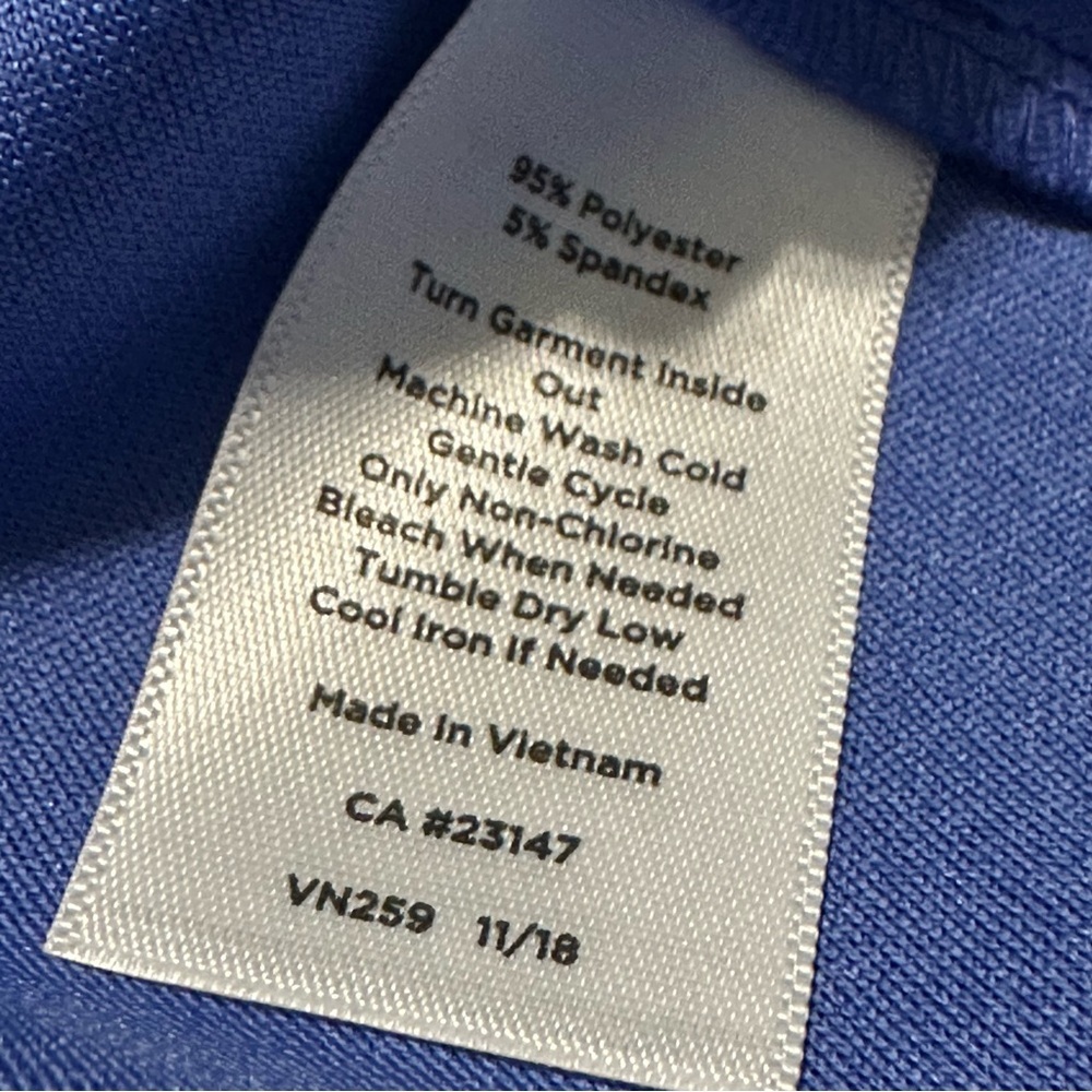 Talbots Blue Tie Front Tank - Picture 5 of 5